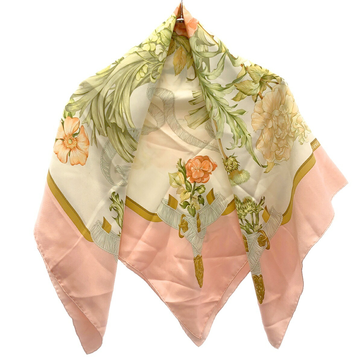 楽天市場】HERMES エルメス カレ90 スカーフ “薔薇の雫” “LA ROSEE