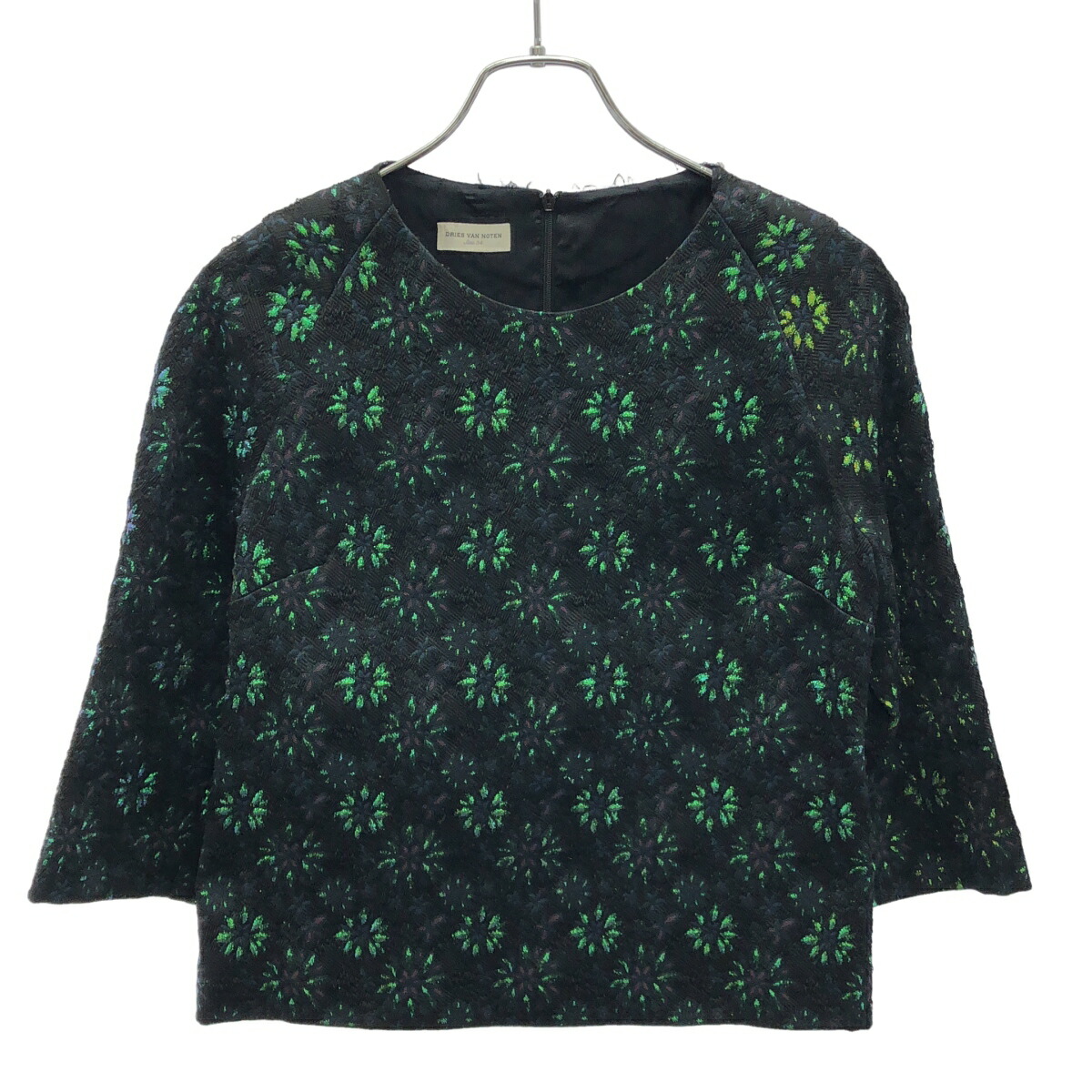 【希少】ドリスヴァンノッテン　パーカー　プルオーバー　花柄　刺繍　パープル　S 希少】ドリスヴァンノッテン パーカー プルオーバー 花柄 刺繍