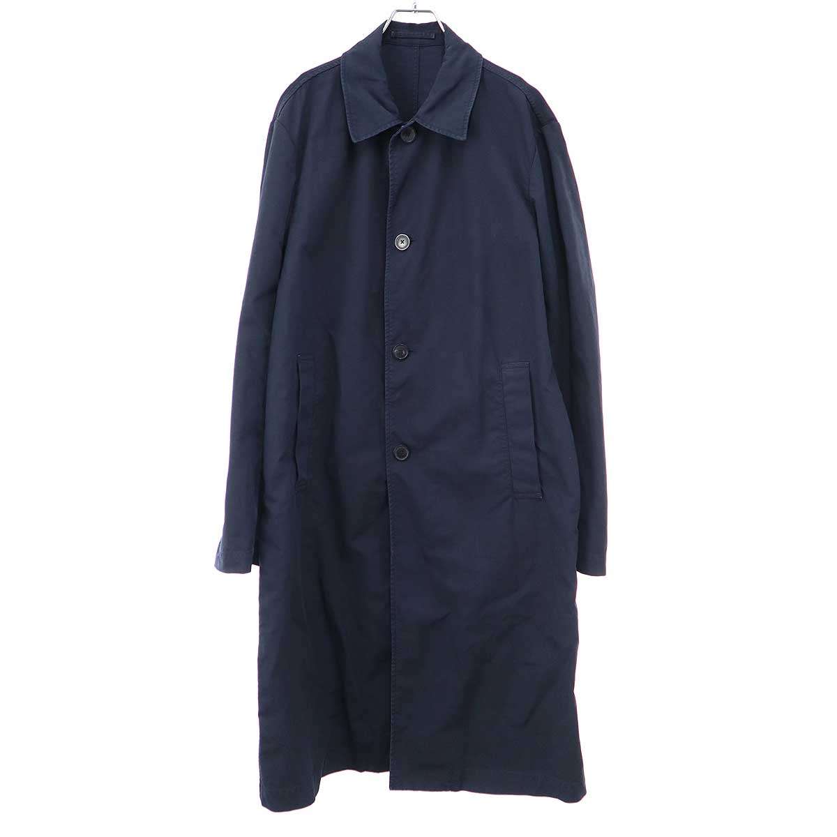 DRIES VAN NOTEN ドリスヴァンノッテン RANKLES GD 1146 M.W COAT ステンカラーオーバーサイズコート 855.020212-1146 ネイビー M 【中古】 ITQ4JYU3A99G|MODESCAPE 店