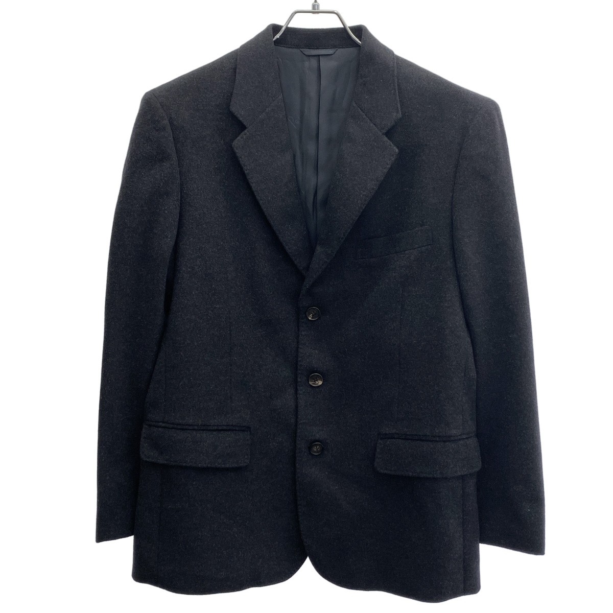 Papas パ通り手形 カシミヤテーラードジャケット D0464FJ 005 ダークネイビー系 46 / S 【中古】 IT9GAV28JRBW コート・ジャケット-メンズファッション