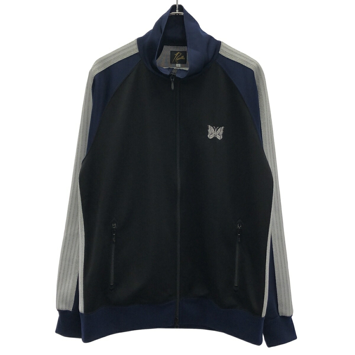 NEEDLES TRACK JACKET NUBIAN 別注 ニードルズ、黒 Needles ニードルス FW24 AWARD JACKET (EXCLUSIVE) / BLK - NUBIAN