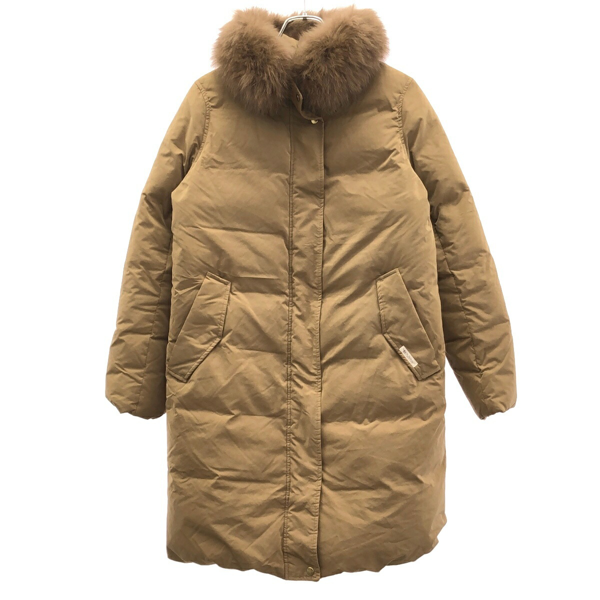 THEATRE PRODUCTS シアタープロダクツ 毛革 落ち込む厚地の外套  キャメルブラウン F 【中古】 IT2W4TXBOSY8