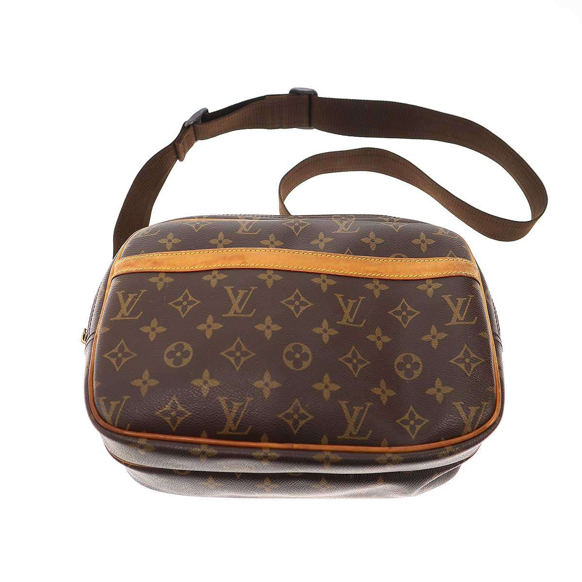 LOUIS VUITTON ルイヴィトン 2005 Monogram Reporter PM モノグラム リポーターショルダーバッグ M45254 ブラウン 【中古】 IT841C5G7R5O｜MODESCAPE 店