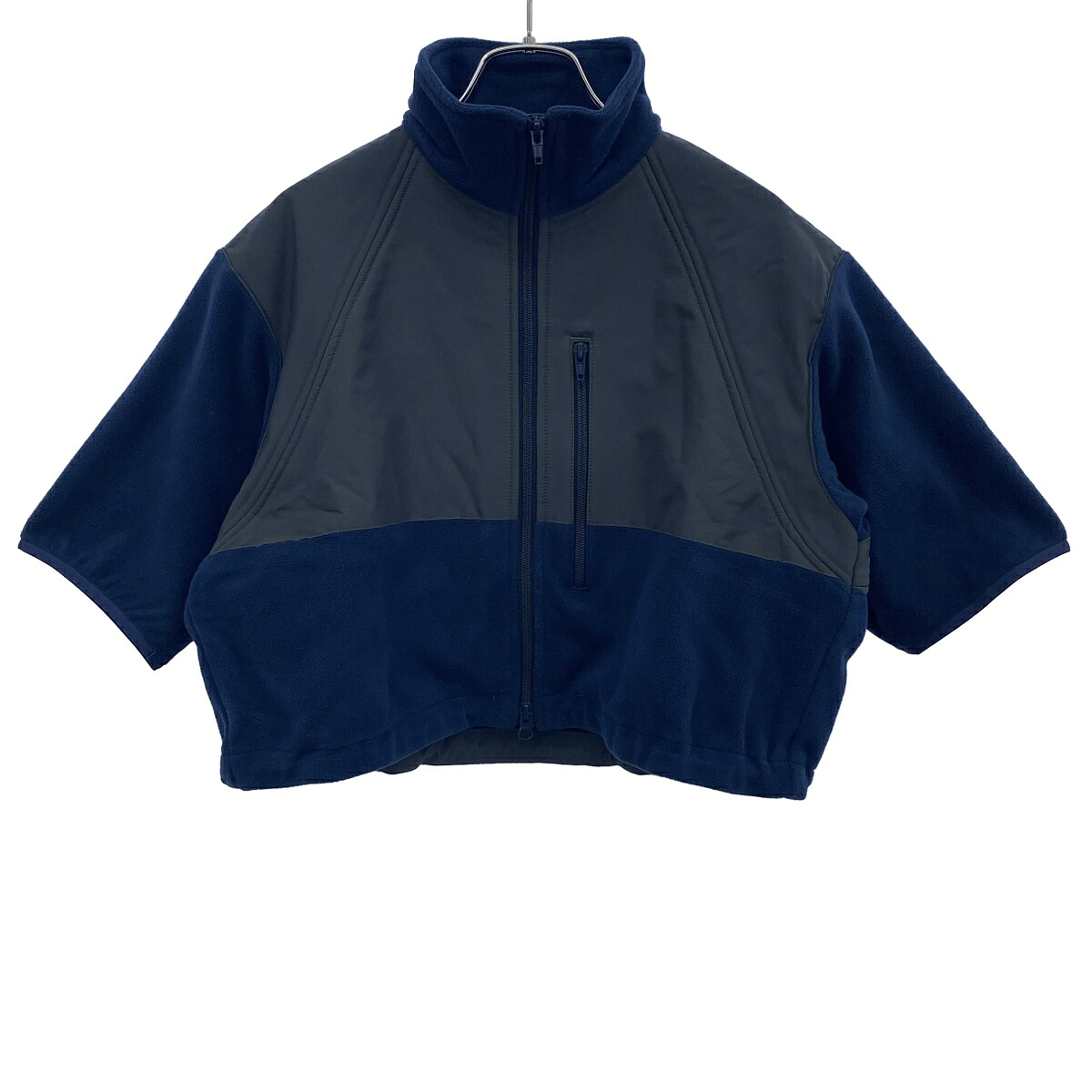 JOHN MASON SMITH ジョン メイソン スミス 25AW ZIP UP FLEECE SHORT SLEEVE JACKET ショートスリーブフリースジャケット ブルー 36 【中古】 IT4VE4PPDOSG｜MODESCAPE 店