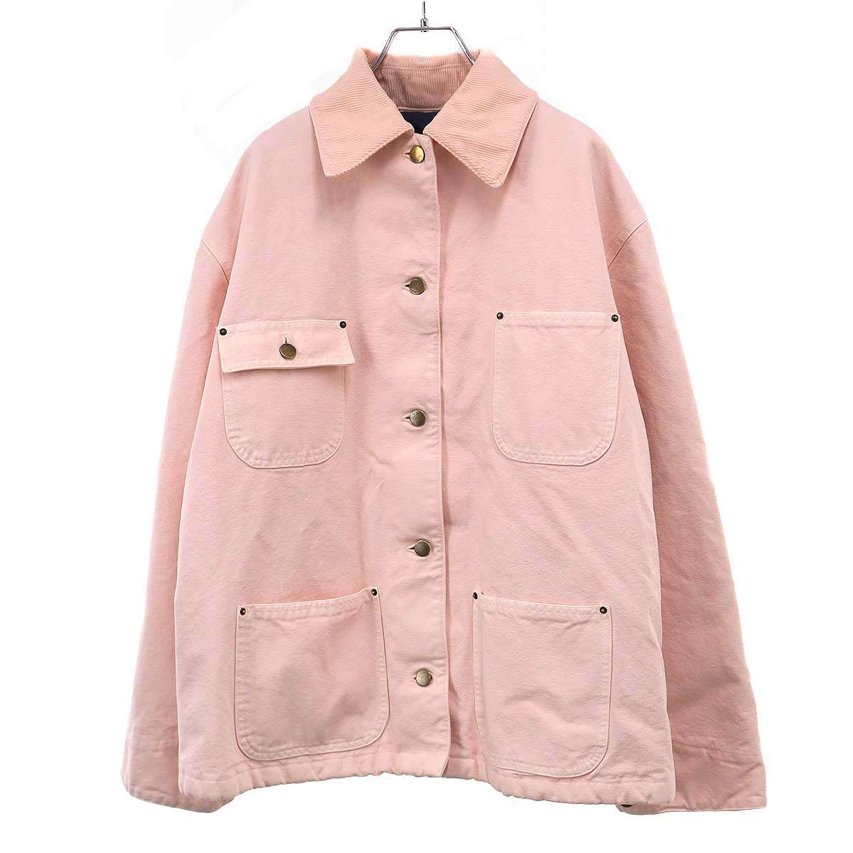 PRADA プラダ 25AW オーバーサイズ キャンバスジャケット 29Z181 ピンク 38 【中古】 ITAFHX0S3QMO｜MODESCAPE 店