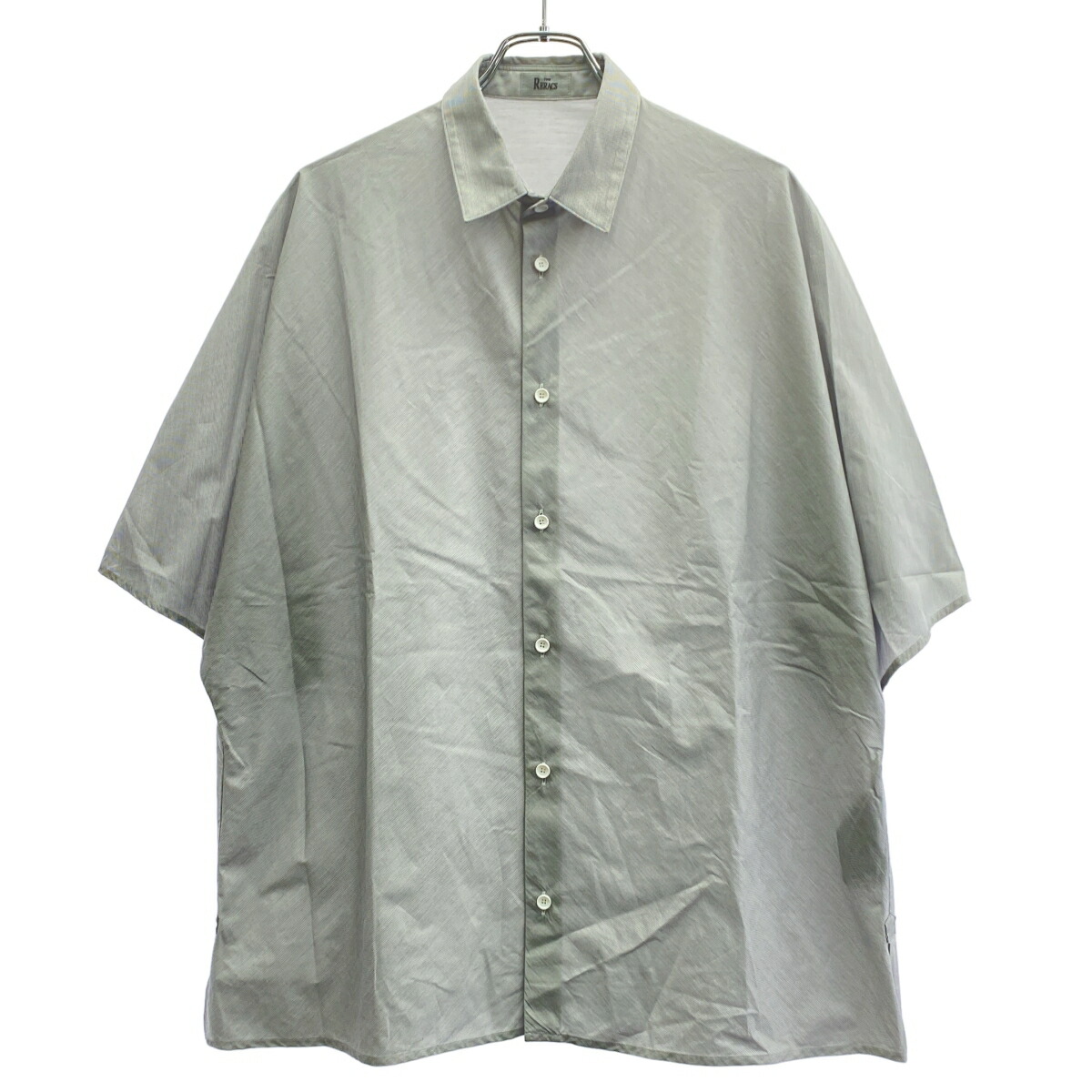 THE RERACS グレー スタンドカラーシャツ　サイズ44　22ss THE RERACS グレー スタンドカラーシャツ サイズ44 22ss THE RERACS