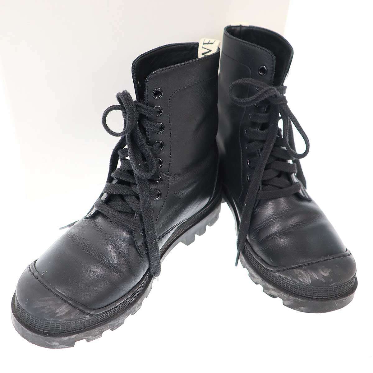 楽天市場】【ロエベ】Loewe 現行品 カーフスキン コンバット ブーツ