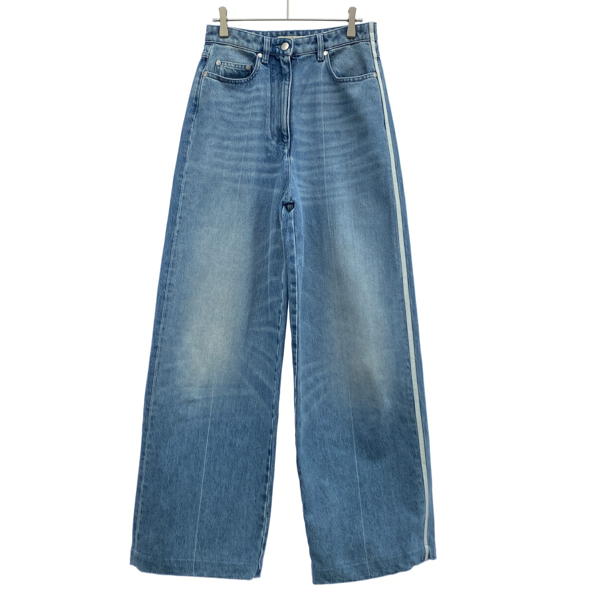 PETER DO ピーター ドゥー OVERSIZED JEANS オーバーサイズワイドデニムパンツ 27PD03U172 インディゴ 26 【中古】 IT31HJYB2VNS|MODESCAPE 店