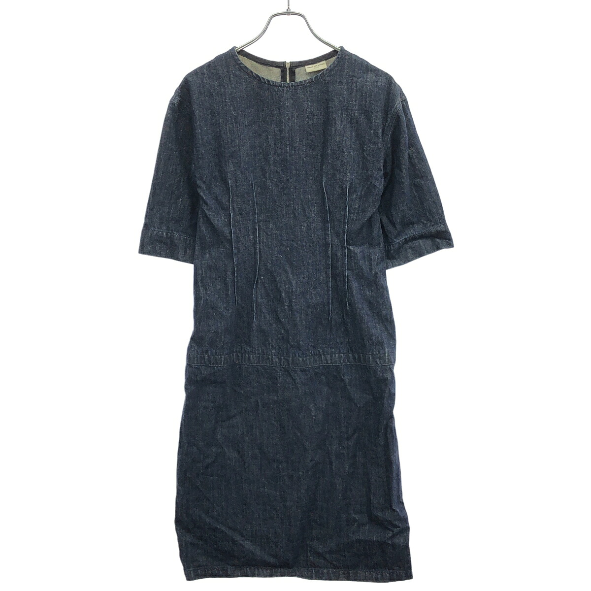 DRIES VAN NOTEN ドリスヴァンノッテン 17SS デニムドレスワンピース インディゴ 34 【中古】 IT8A5DD2FSAO|MODESCAPE 店