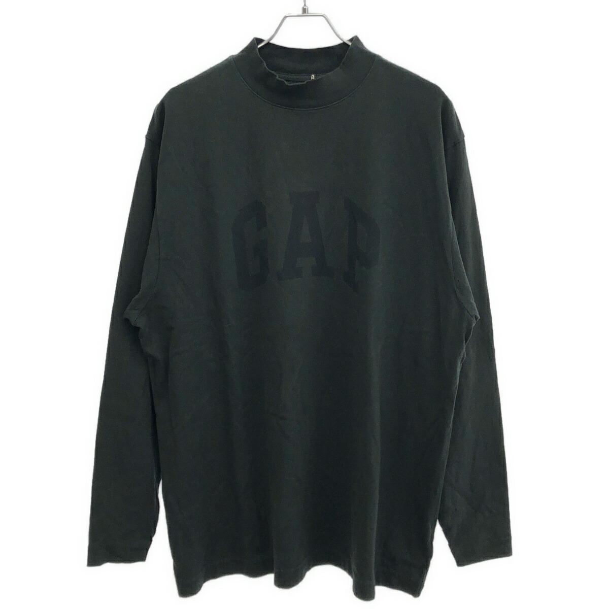 YEEZY GAP ENGINEERED BY BALENCIAGA イージーギャップ エンジニアド バイ バレンシアガ DOVE L/S TEE ロングスリーブプリントプルオーバー  濃灰色薄墨色 M 【中古】 ITL7ZTAS5J08