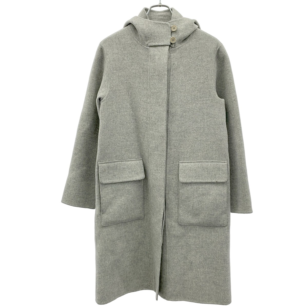 theory セオリー Duffle Coat DF ウールカシミヤダッフルコート グレー P 【中古】 ITI21RADF79N｜MODESCAPE 店