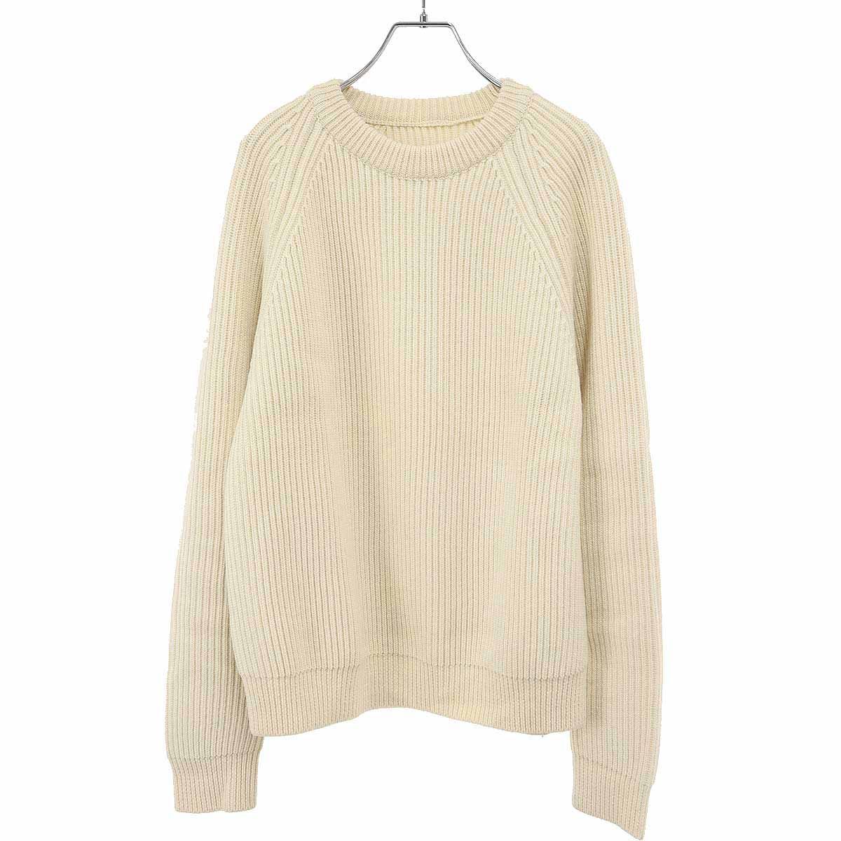 Maison Margiela 14 メゾン マルジェラ 18AW ウールローゲージニットセーター S50GP0122 S16387 アイボリー M 【中古】 IT1TSITCFCYG