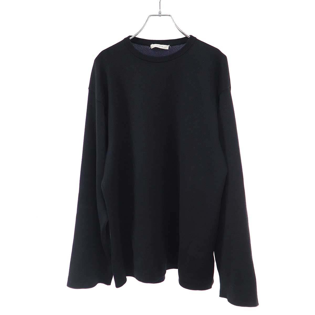 THE ROW ザ ロウ オーバーサイズ マルチファブリックニットセーター  ブラック ネイビー XS 【中古】 ITPLT9QP4HU8