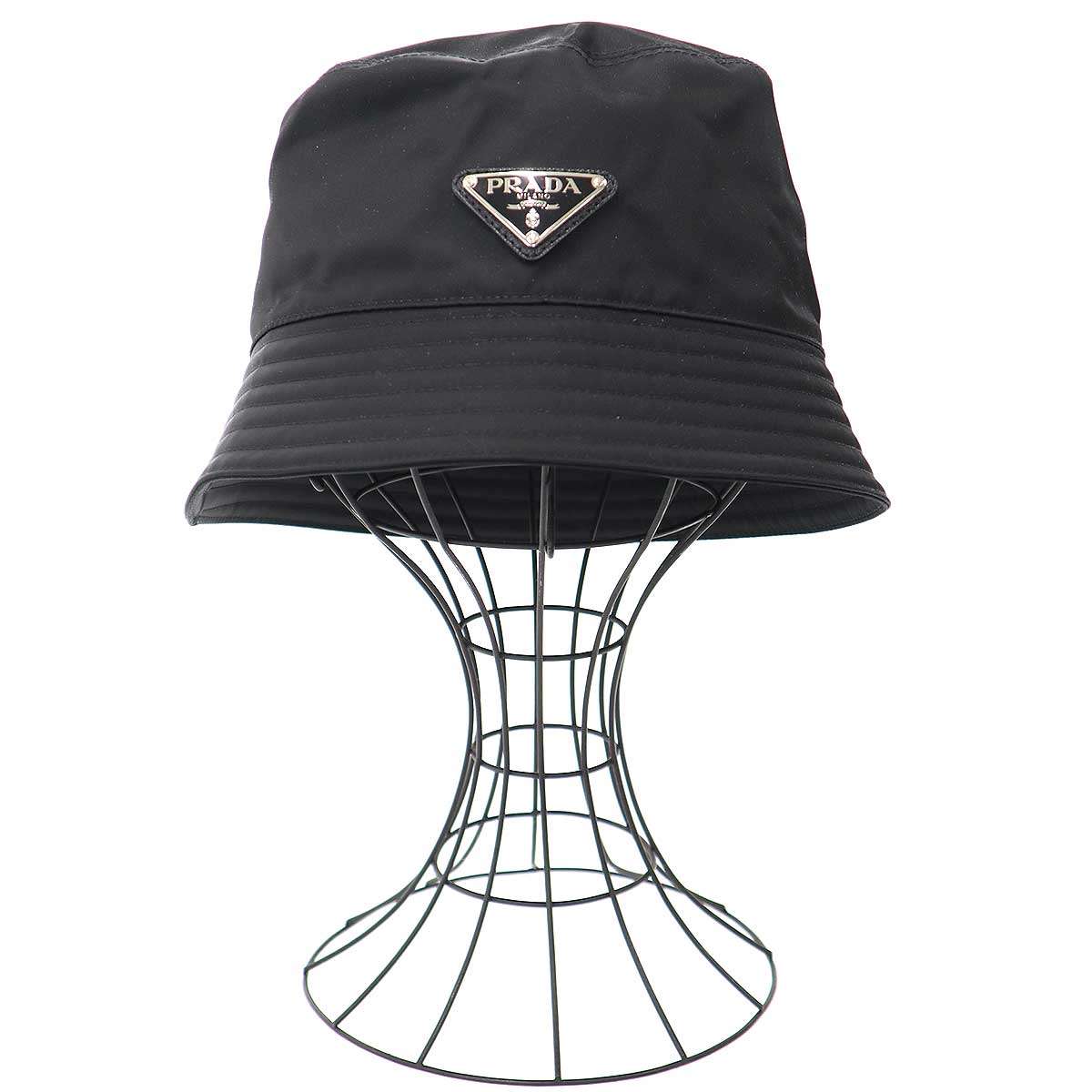 楽天市場】PRADA プラダ バケットハット 帽子 NFCタグ 三角ロゴ