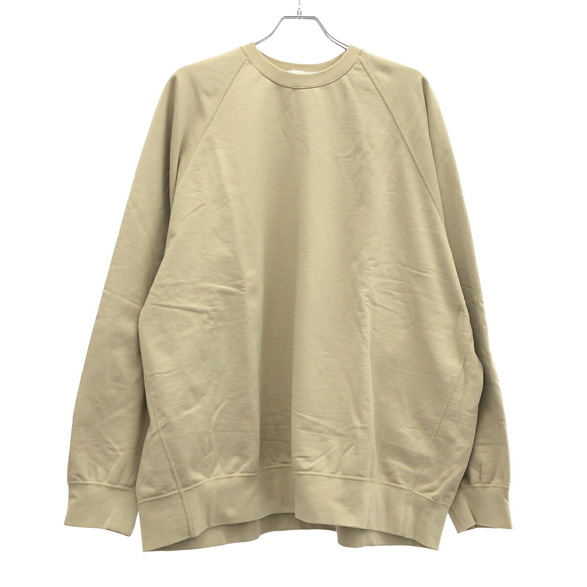 Graphpaper グラフ記録調査報告 Ultra Compact Terry Crew Neck Sweater コンパクトテリークルーネックスウェット GM251-70142C ベージュ os 【中古】 IT2CSICBG2EE