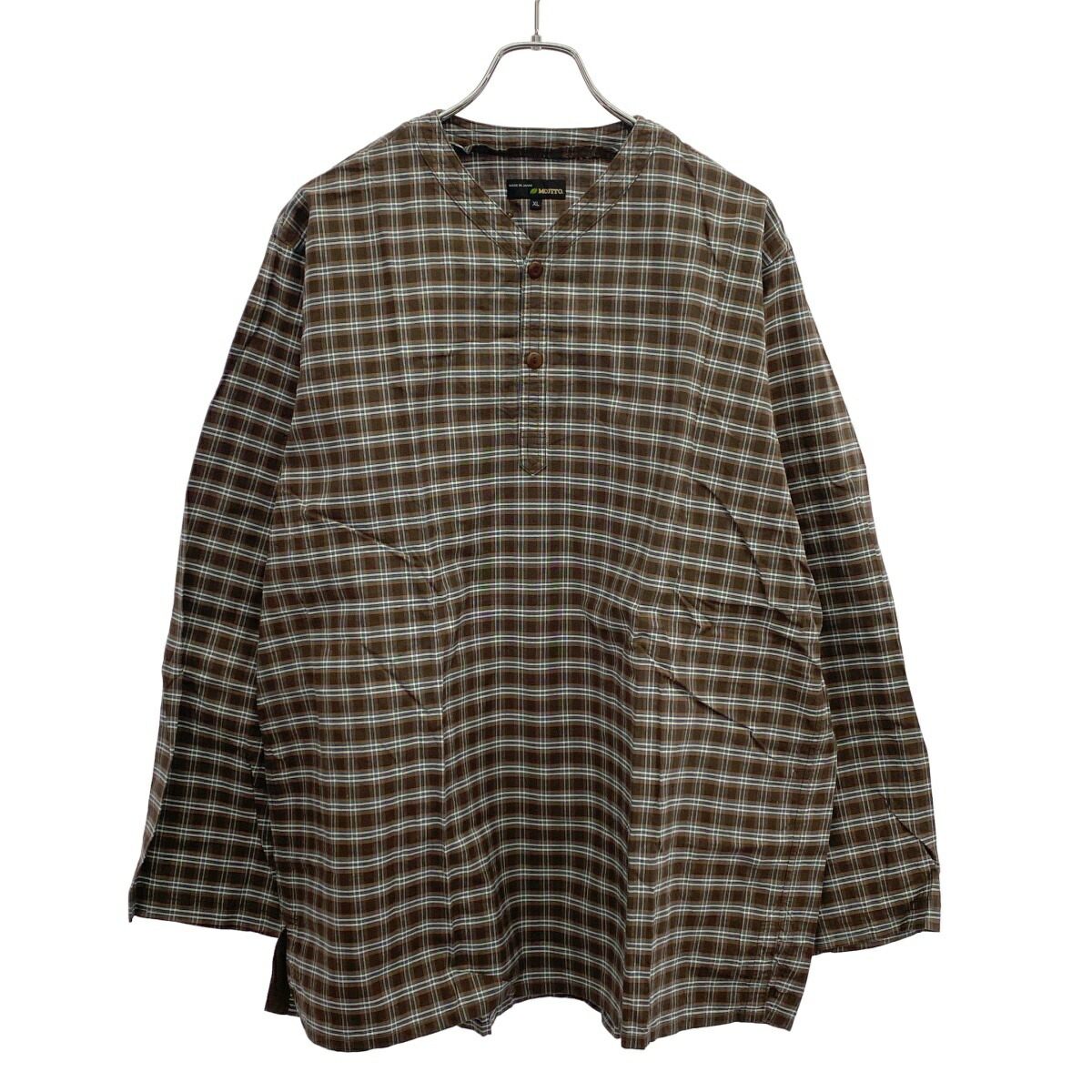 MOJITO モヒート SLEEPING SHIRTS 1954 ox check 照合のしるし柄スリーピングシャツ  赤銅色 XL 【中古】 ITGXZNFMGK5S