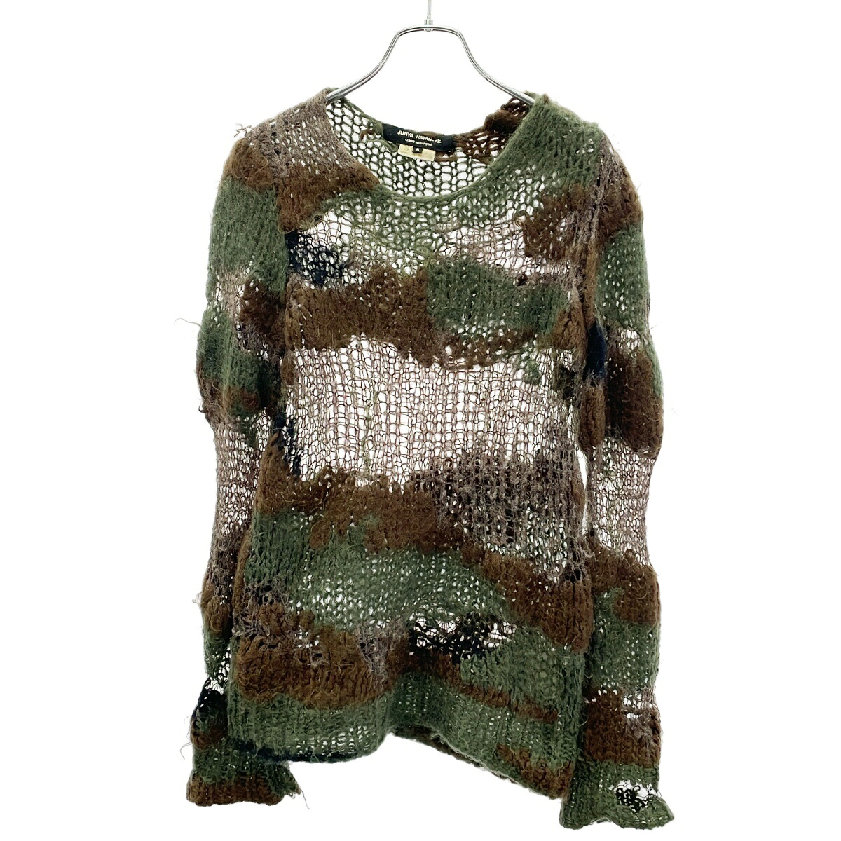 JUNYA WATANABE COMME des GARCONS ジュンヤワタナベ コムデギャルソン 2006AW Camouflage Punk Knit カモフラパンクニットセーター JR-N019 ミックス S 【中古】 ITIG7N9H63OG｜MODESCAPE 店