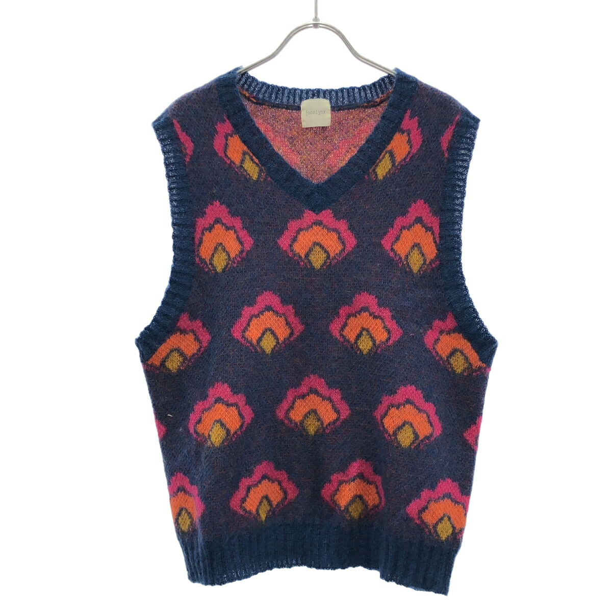 jonnlynx ジョン繋がり POP FLOWE VEST モヘヤニットベスト JL202-KN721 入り合わせる F 【中古】 IT1BD8ZQQF0G