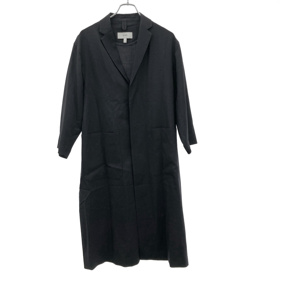 楽天市場】【ハイク】HYKE ウール ライン ロング コート アウター 192