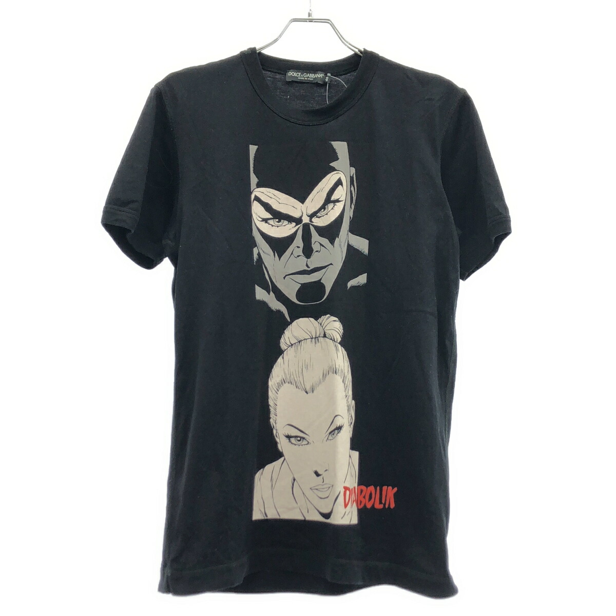 DOLCE\u0026GABBANA ドルチェ＆ガッバーナ DIABOLIK 刷り上げるプルオーバー G8B31/G7F05 黒いこと 46 【中古】 ITJWKMSJBTHC