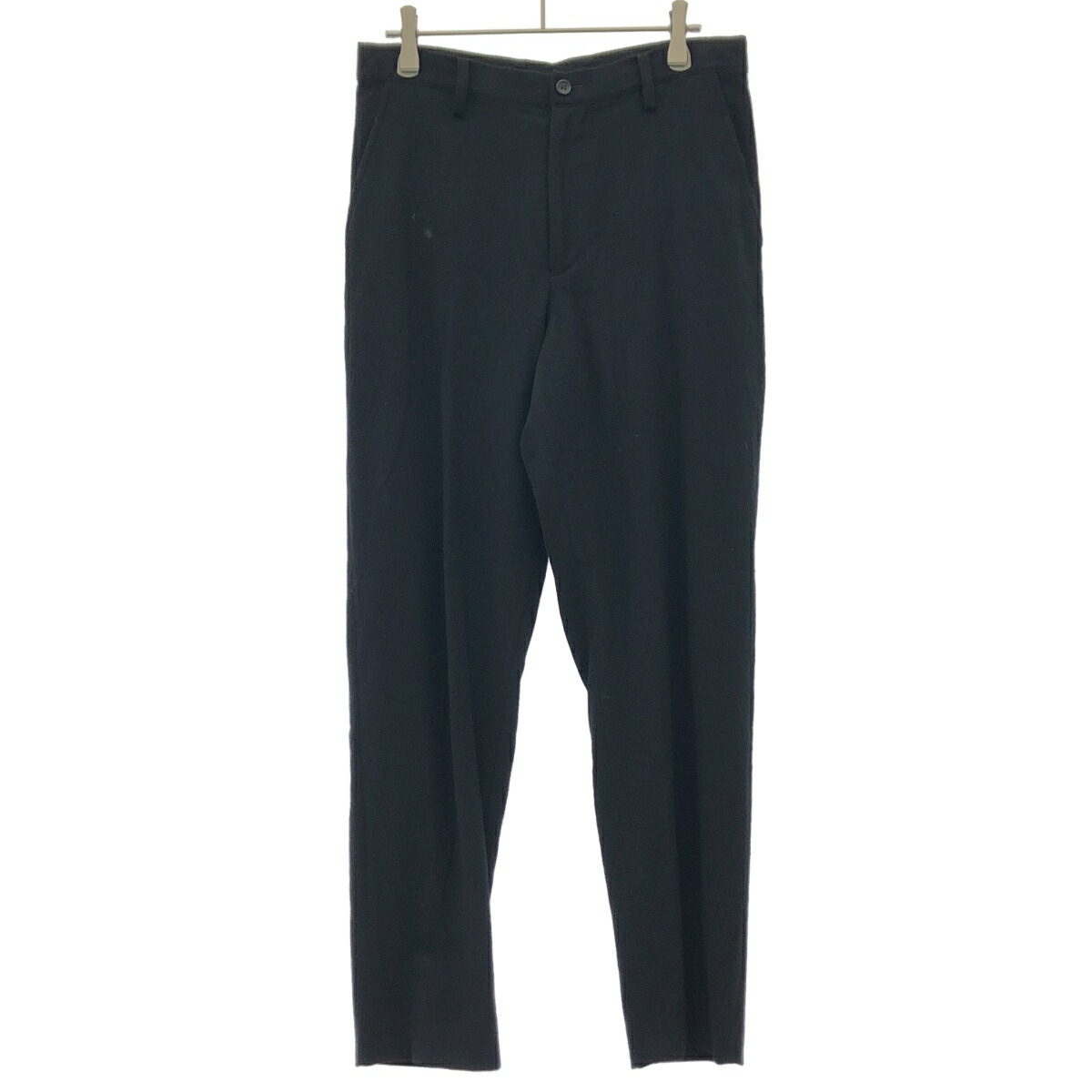 Yohji Yamamoto collections ヨウジヤマモトコレクションズ 22AW フランネルノーマルレングススリムパンツ FE-P61-104 黒いこと 2 【中古】 ITTYINL9WQWC