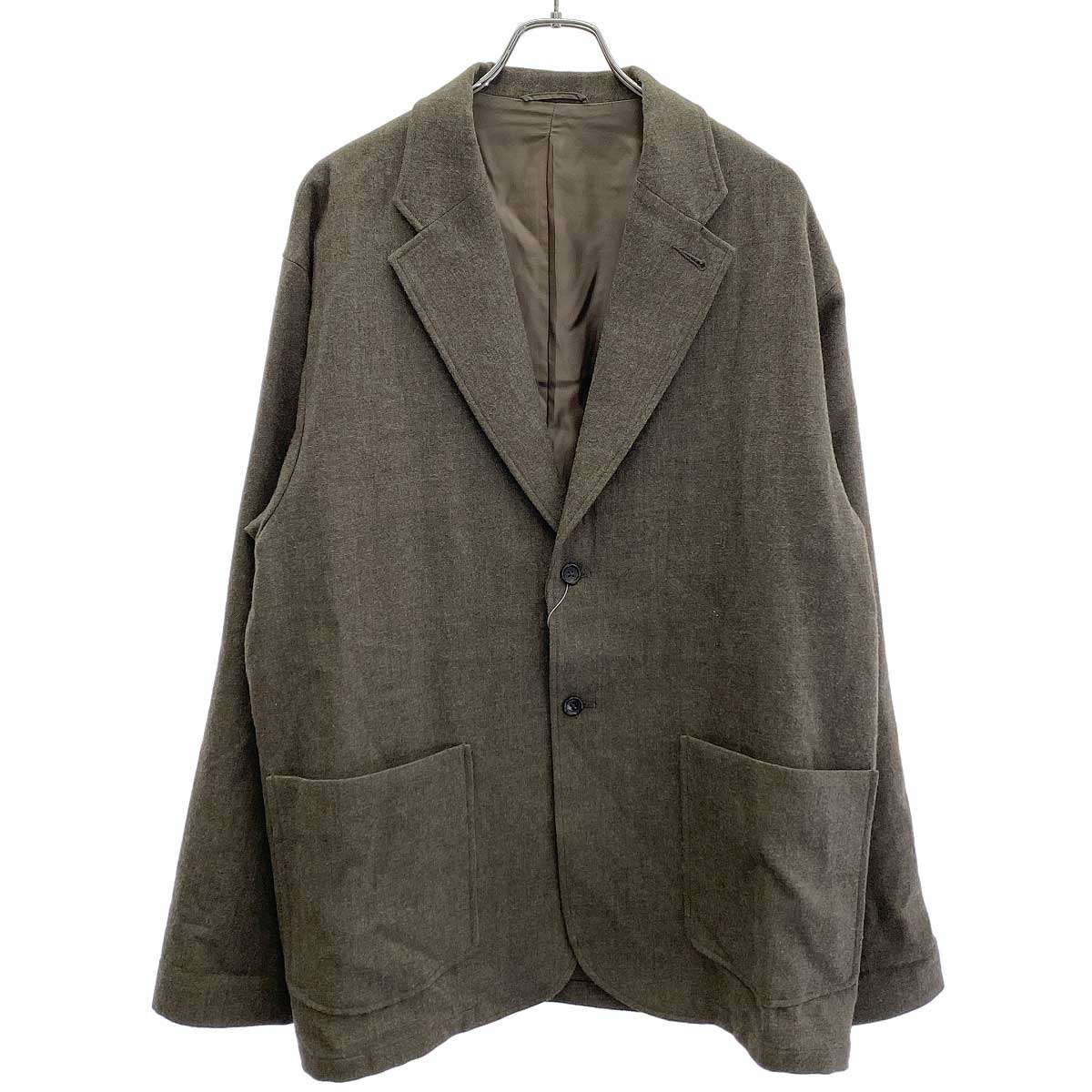blurhms ROOTSTOCK ブラームス開びゃく買い溜める 23AW Washed Wool 2 button Jacket ウォッシュドウールテーラードジャケット bROOTS23F34 赤銅色 4 【中古】 ITWC5ZWBJAI4