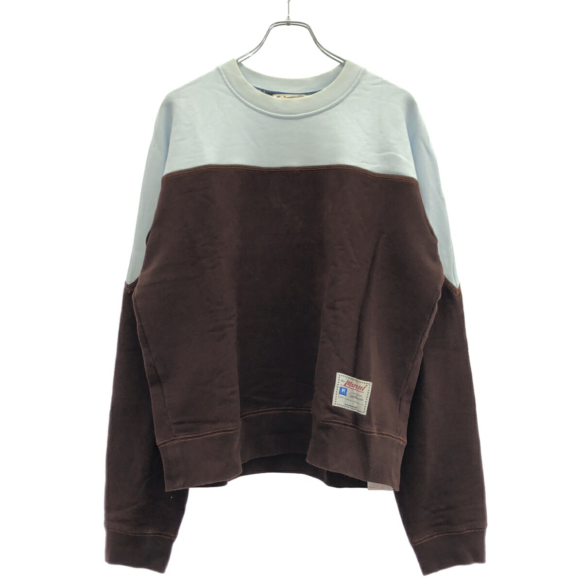 MARNI マルニ 22SS バイカラースウェットトレーナー FUMU0101Q1 青み 赤銅色 44 【中古】 IT1WU437SE8C