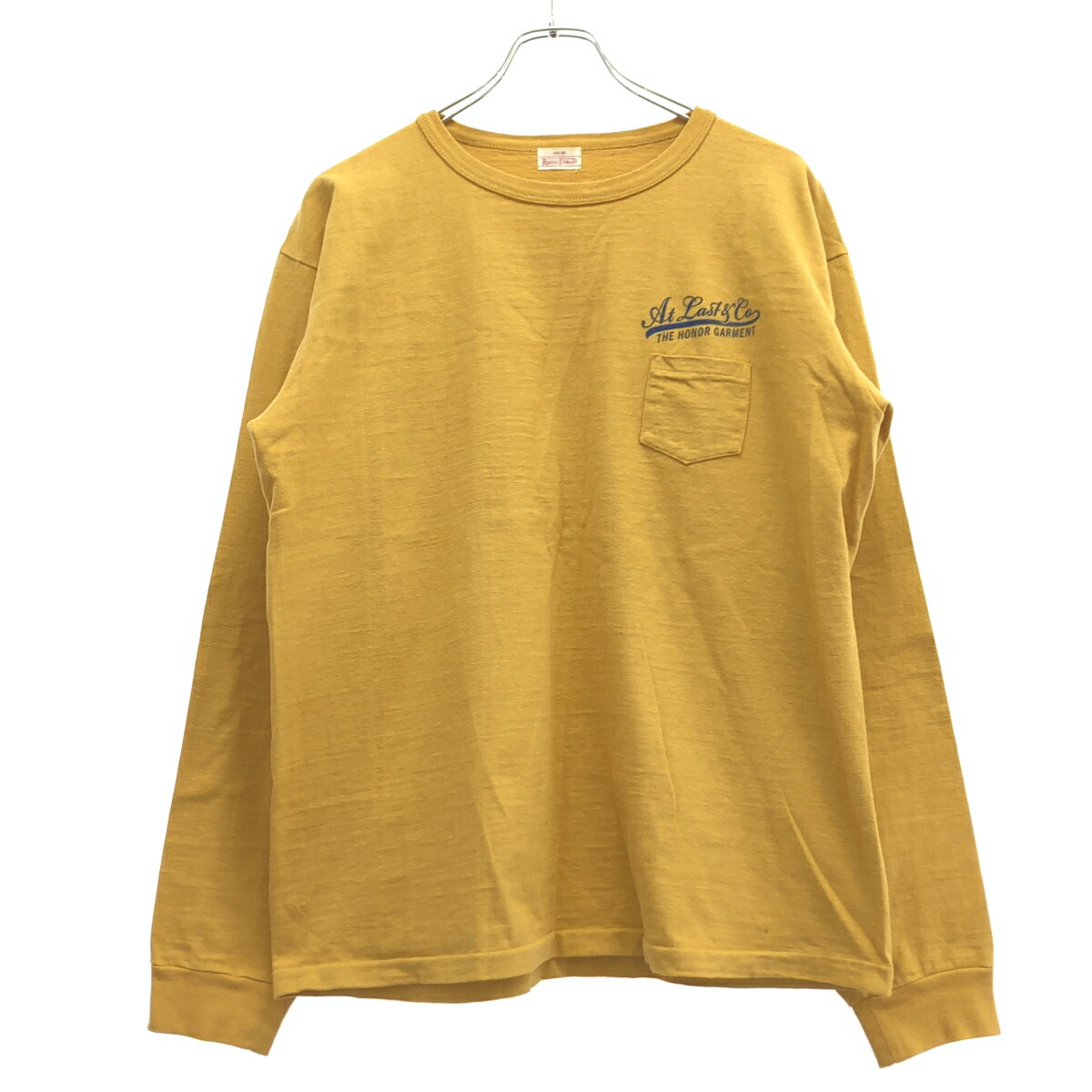 BUTCHER PRODUCTS ブッチャー プロダクツ 25SS LONG SLEEVE TEE ロングスリーブポケットTシャツ イエロー 46 【中古】 IT7EAIV6HFSU｜MODESCAPE 店