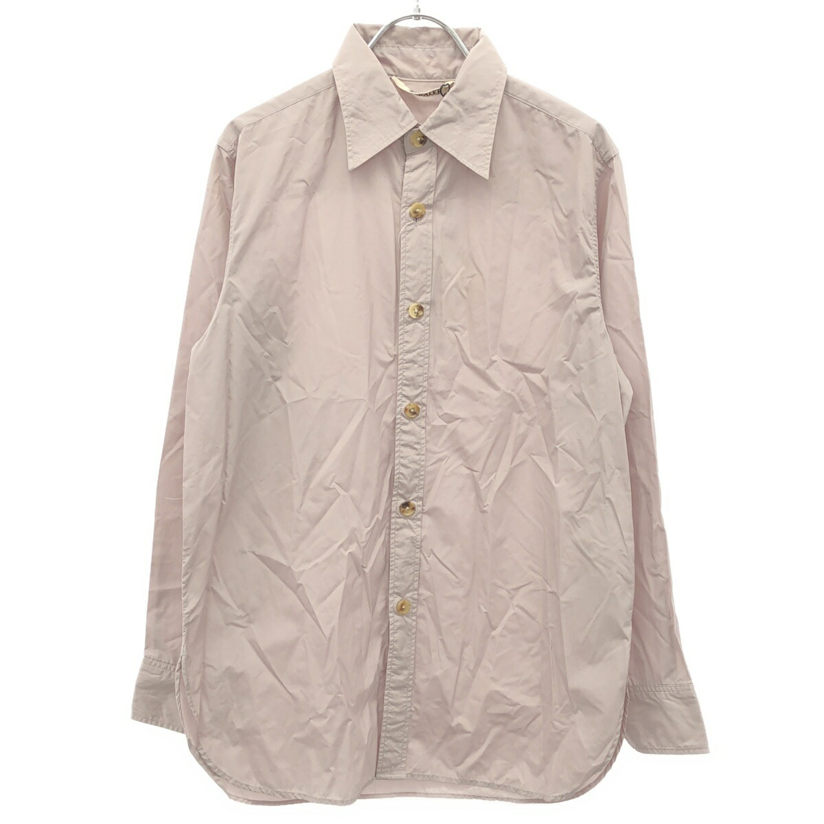 AURALEE オーラリー 21SS HIGH COUNT LIGHT NYLON SHIRTS ハイカウントライトナイロンシャツ A21SS03NL サクラ色 1 【中古】 IT2PMMVDO6差しゆるす