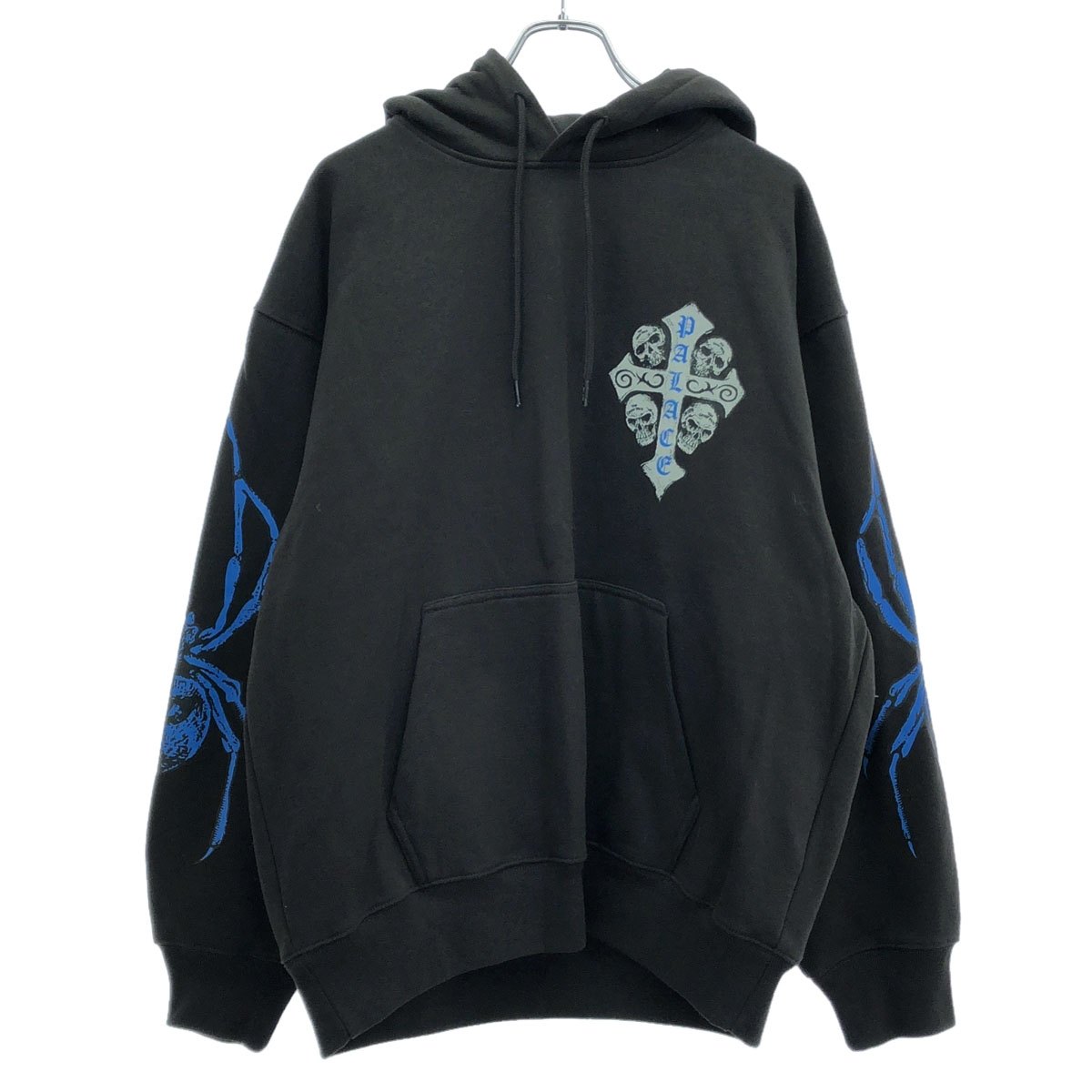 PALACE SKATEBOARDS×THE GREAT FROG パレススケートボーズ ザ グレート フロッグ 24AW ティーシャツパーカー  濃灰色 L 【中古】 ITDBP8J11UDG