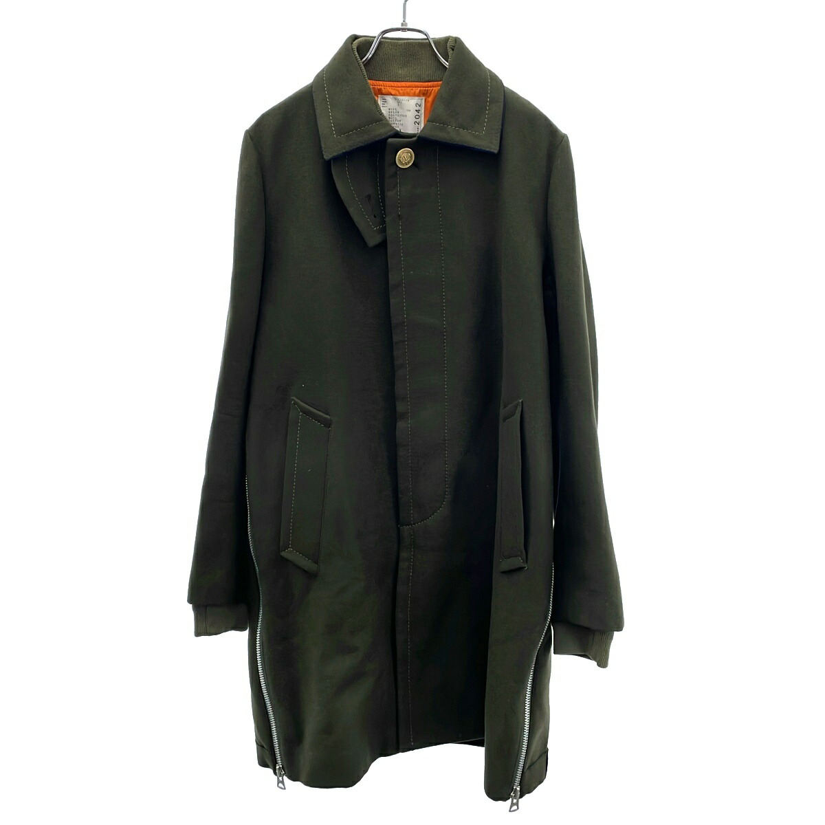 楽天市場】sacai サカイ 21AW ドッキング コート 1 ベージュ 【中古
