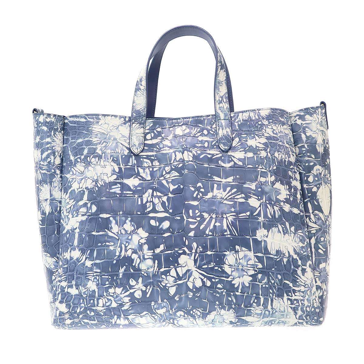 THE LAST ART PROJECT ザ ラストアートプロダクション SPARK BLUE CROCO TOTE クロコダイルレザートートバッグ  青碧  【中古】 ITLRD0MDJ4DG