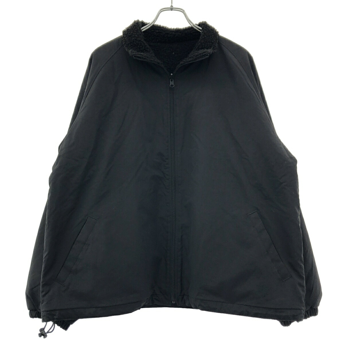 ISNESS MUSIC イズネス 笛竹 REVERSIBLE FLEECE JACKET リバーシブルフリースジャケット LOGOJK01 黒いこと M 【中古】 IT128BW1R69Q