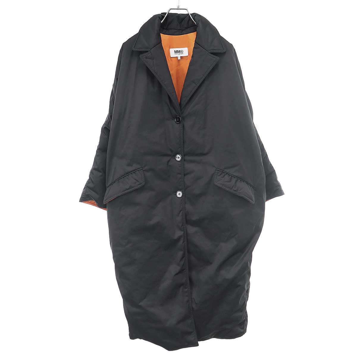 MM6 Maison Margiela エムエムシックス メゾン マルジェラ 22AW テクノツイル オーバーサイズパテッドコート S52AA0139 S54882 ブラック 36 【中古】 ITIOT19J4VPS｜MODESCAPE 店