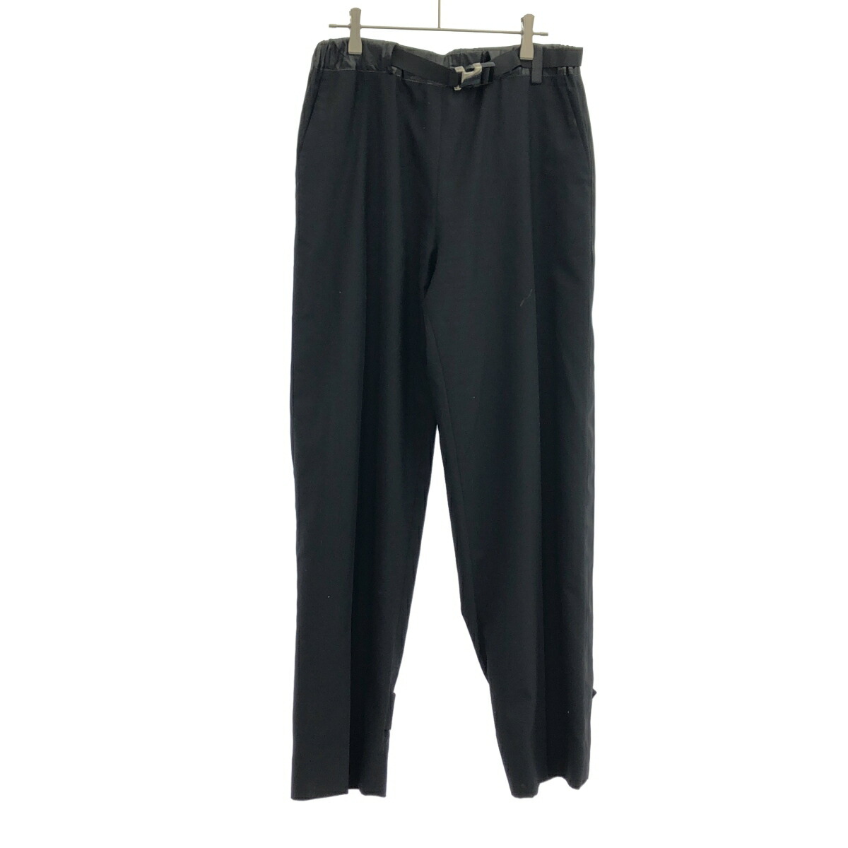 sacai サカイ 22AW Suiting Pants サイドラインベルテッドイージースラックスパンツ 22-06180 黒いこと 1 【中古】 ITTQ1BN295CE