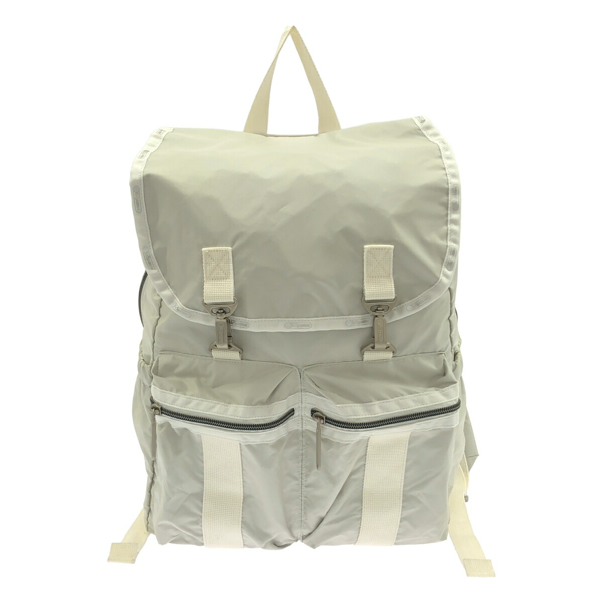 LESPORTSAC レスポートサック 大草直子コラボ MODERN FLAP BACKPACK ブランC エッセンシャルコレクション モダンフラップバックパック ホワイト - 【中古】 ITSJC12PVH5E｜MODESCAPE 店