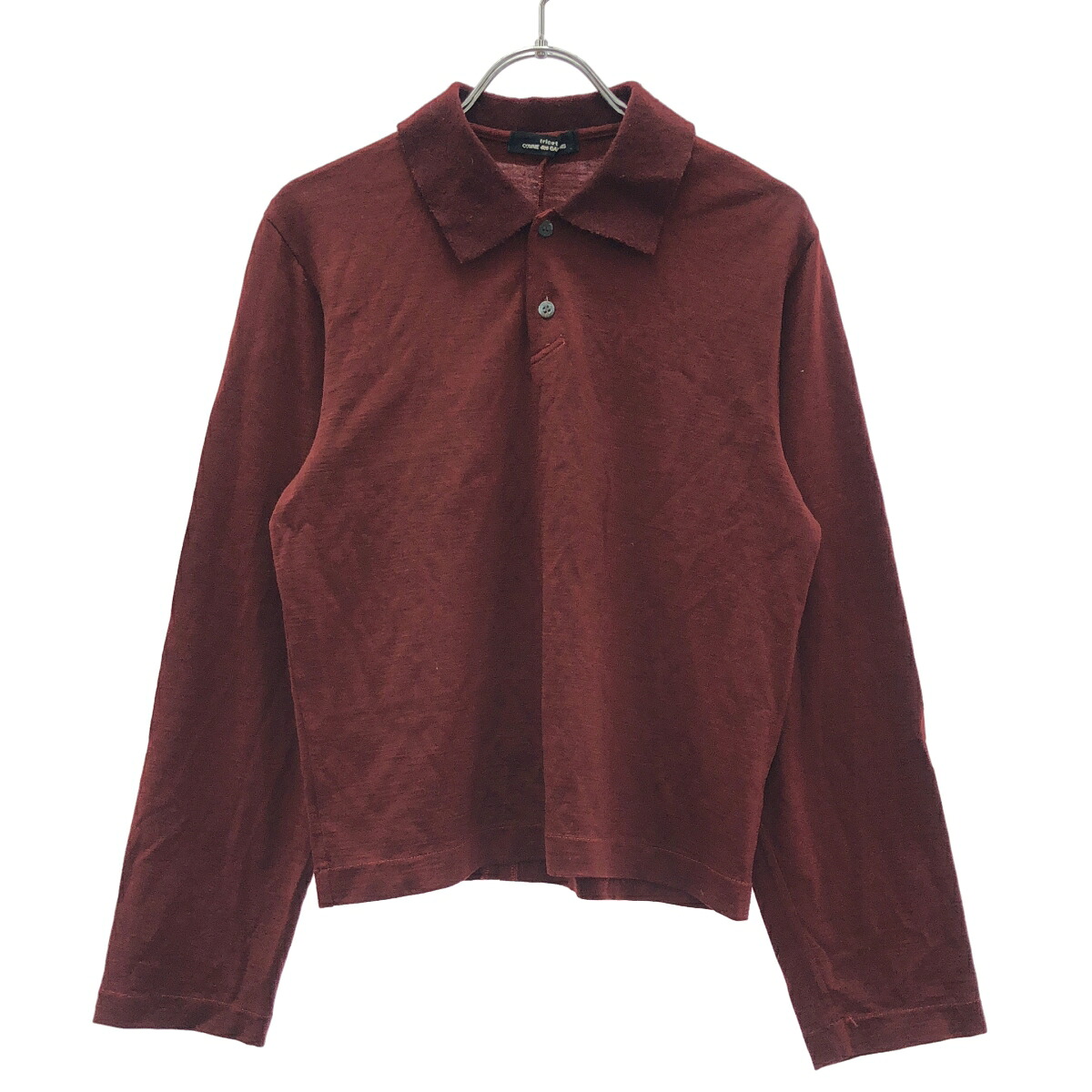 tricot COMME des GARCONS トリココムデギャルソン 1994年 ウールニットポロシャツ TT-080070 レッド系 ｰ 【中古】 ITSMQX3L0X64｜MODESCAPE 店