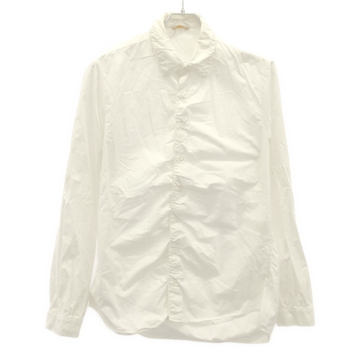 ARTS&SCIENCE アーツアンドサイエンス Shar-pei Shirt フロントギャザーシャーペイシャツ 041-U683-038 ホワイト 2 【中古】 ITDHFUCFJK26｜MODESCAPE 店