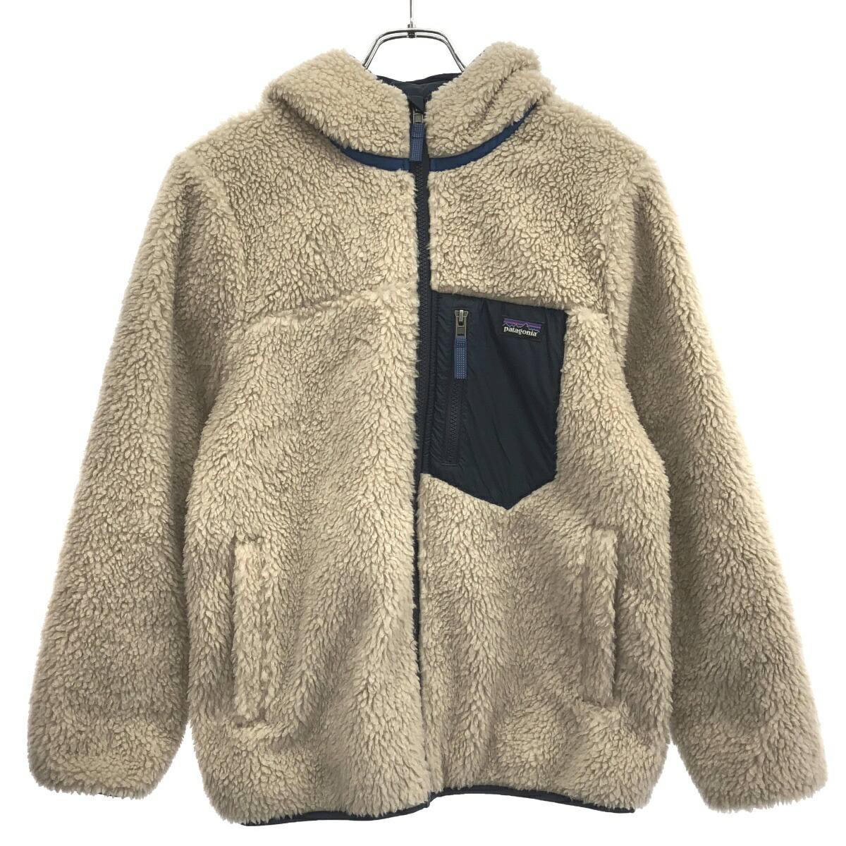 Patagonia パタゴニア キッズ リバーシブルレディフーディ パーカー STY68095FA21 ベージュ XL 【中古】 ITGV92X4W9S8
