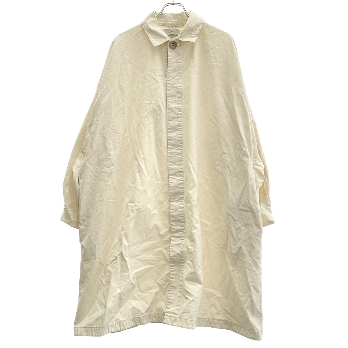 amachi. アマチ 23SS Collection 012 Traces of Water Flow Dolman Sleeve Tuck Coat ペイントコート AY-12-5-G69 アイボリー系 5 【中古】 IT8JVPLU0DAQ｜MODESCAPE 店