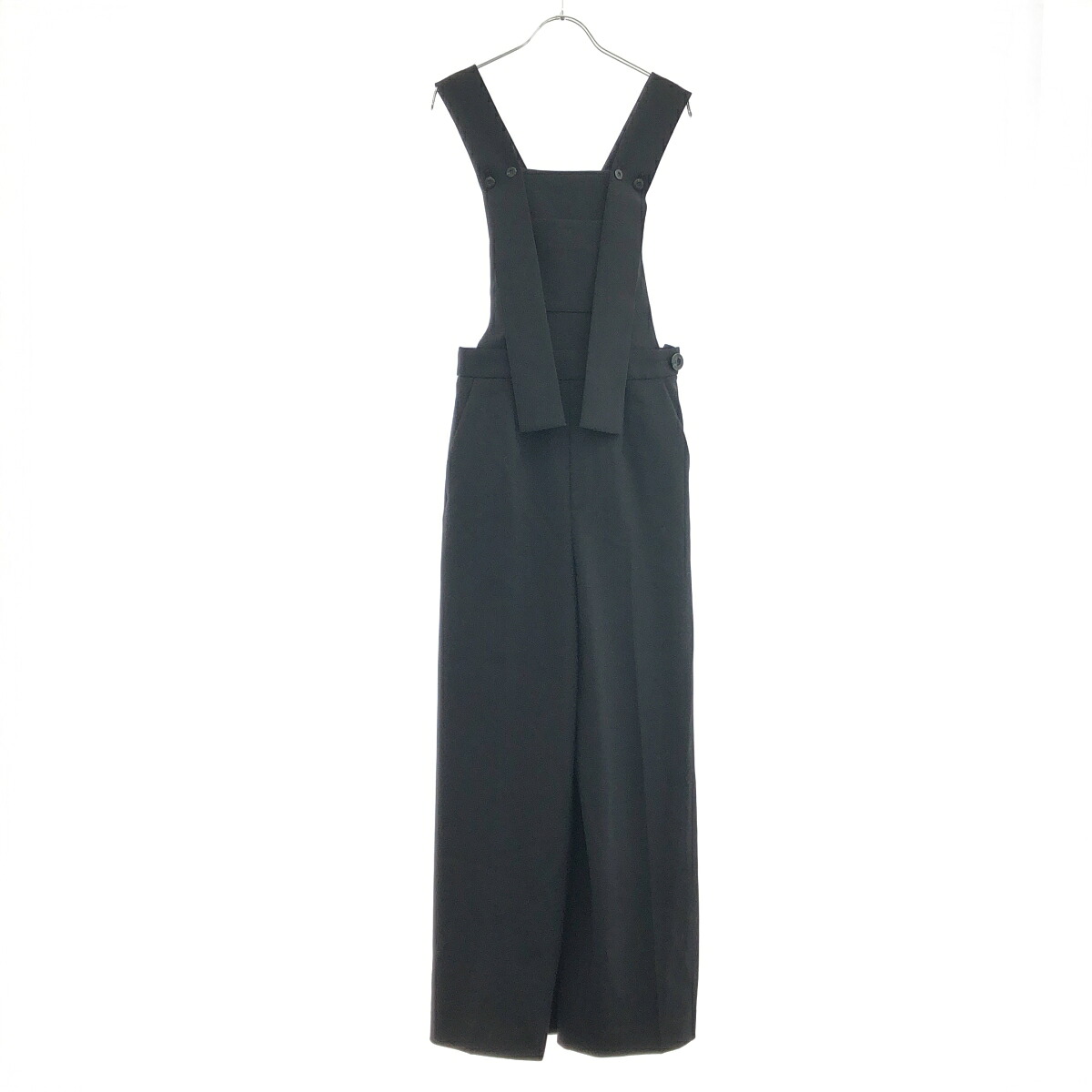 ENFOLD エンフォルド LONG-STRAP OVERALLS ロングストラップオーバーオール 300FA231-2220 黒いこと 36 【中古】 ITVDKKQTFDBW