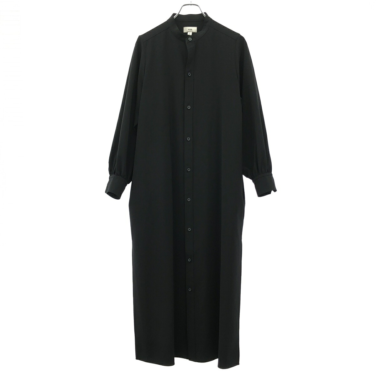 HYKE ハイク 23AW マキシシャツワンピース 232-16180 ブラック 2 【中古】 IT8S6OK8HSF0｜MODESCAPE 店