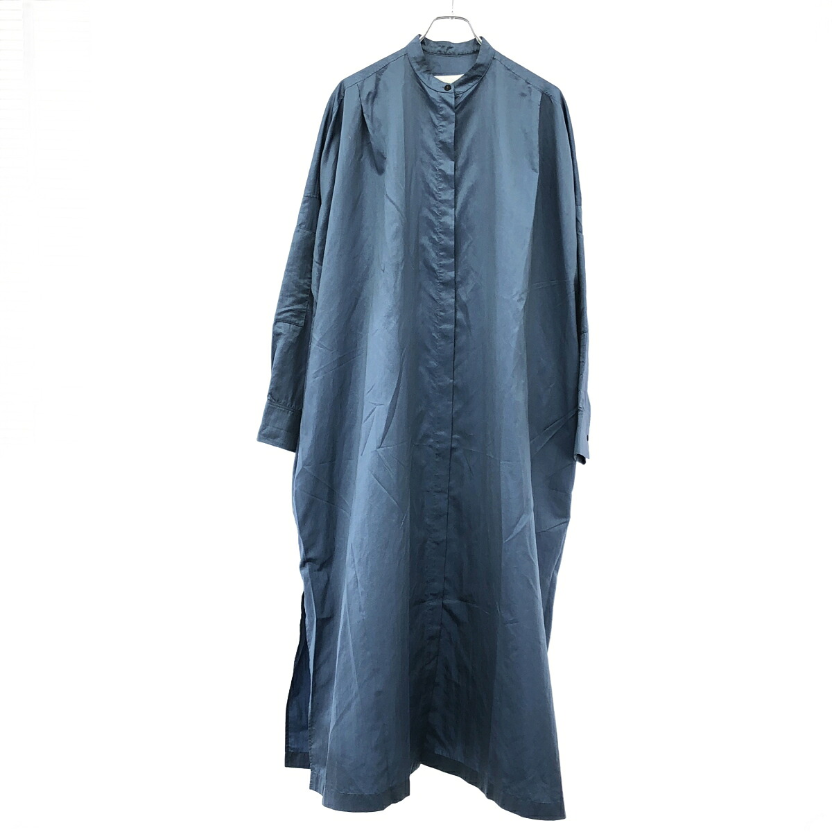JIL SANDER ジルサンダー 24SS ナイロンシルクワンピース J40CT0145 ブルー 36 【中古】 ITBTUA33Q2J8｜MODESCAPE 店