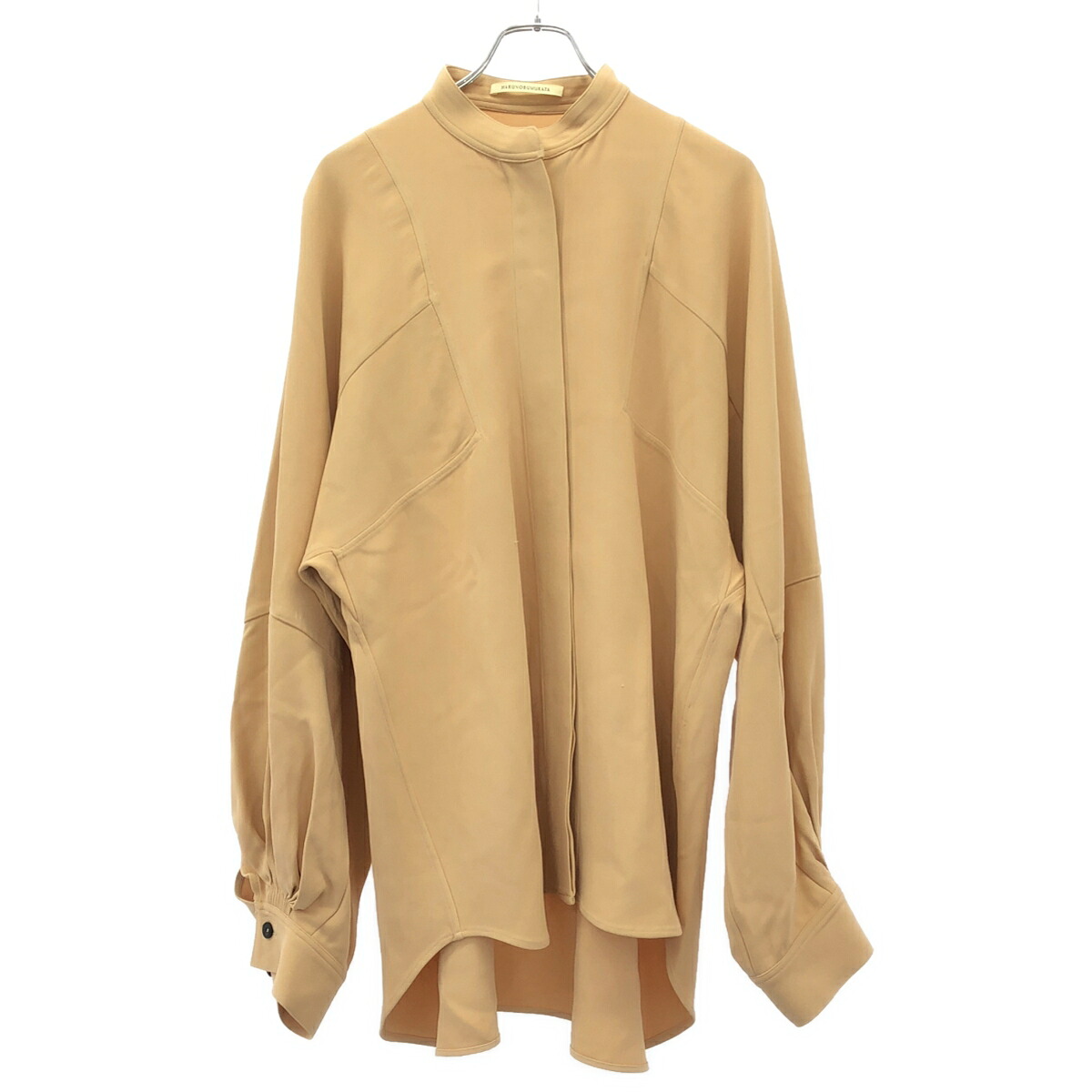 HARUNOBUMURATA ハルノブムラタ 24SS JANNE VISCOSE CADY VOLUME SLEEVE SHIRT ボリュームスリーブシャツ HM24S725-SOV11 ベージュ 38 【中古】 ITZNR6DYLZSM|MODESCAPE 店