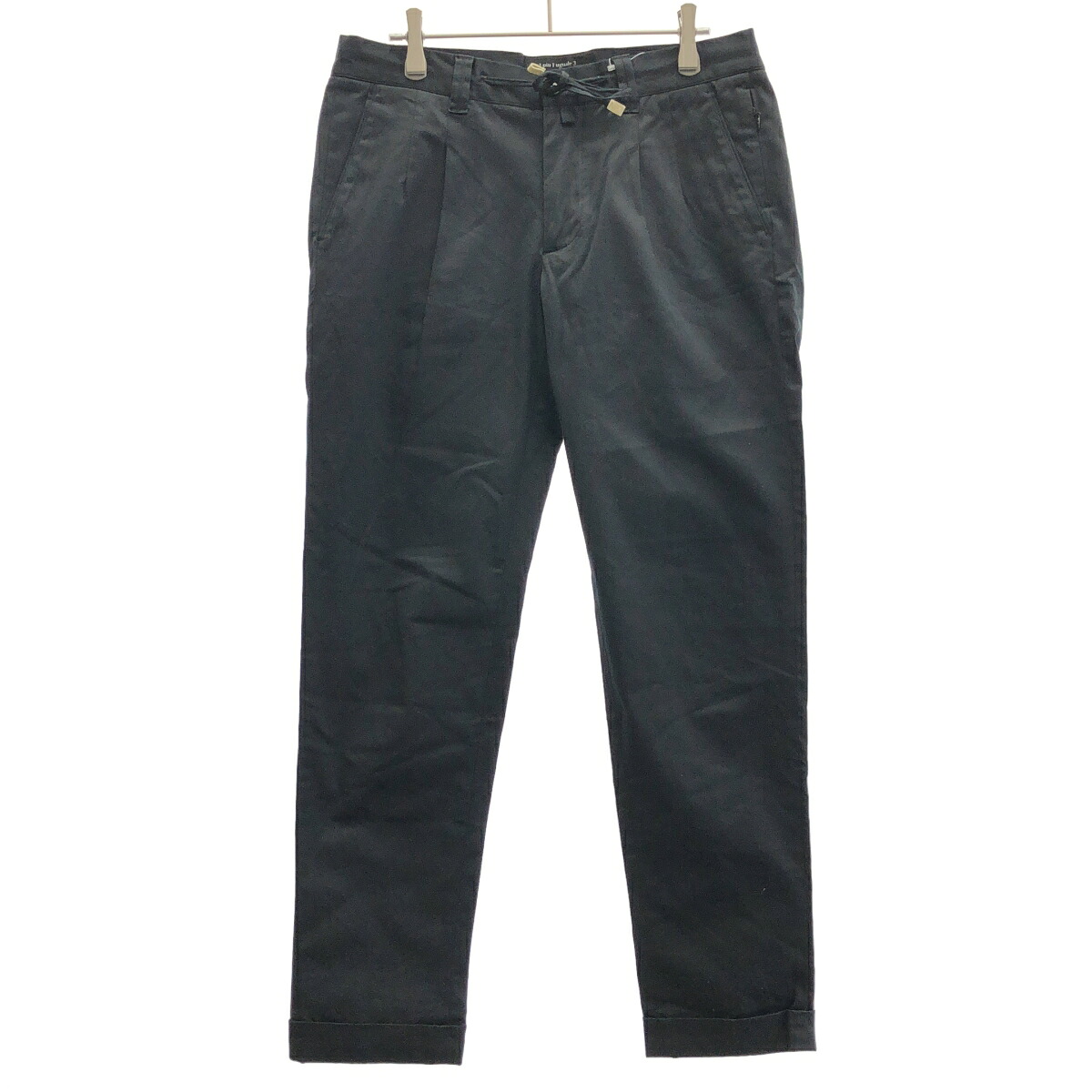 1piu1uguale3×giab\u0027s ARCHIVIO ウノピゥウノウグァーレトレ ジャブス アルキヴィオ easy Italian trousers イージーパンツ MPP089 CTU056 黒いこと 5 【中古】 ITOG1U57DGYO ズボン・パンツ-メンズファッション