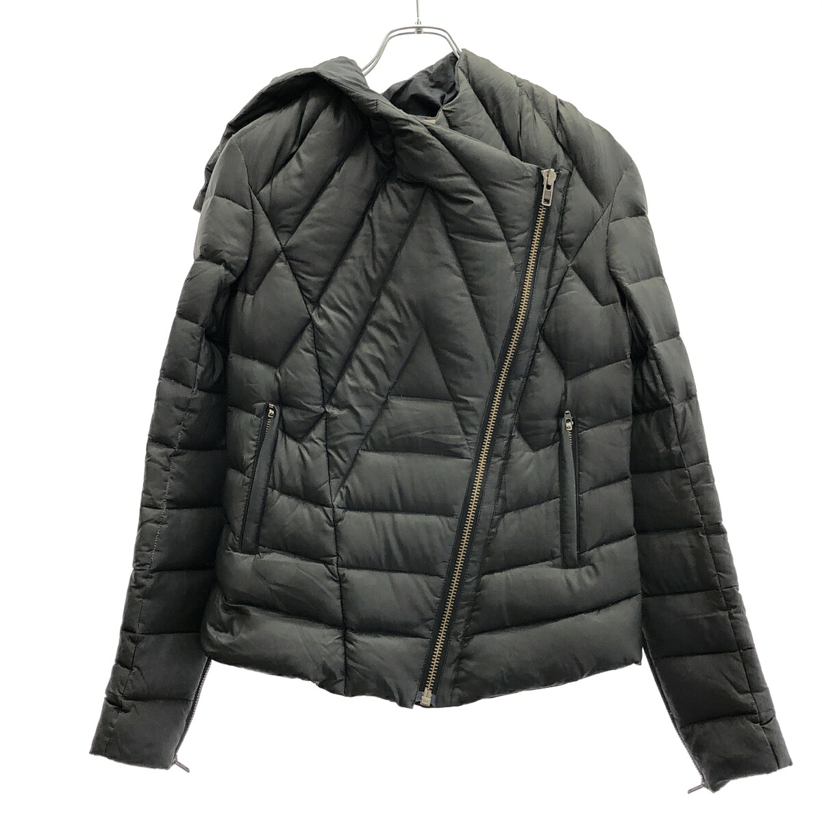 HELMUT LANG ヘルムート 言葉づかい HOODED PFFR NITRO 落ちこむ上衣 16-2309133 黒いこと P 【中古】 ITDR69LBBRKC