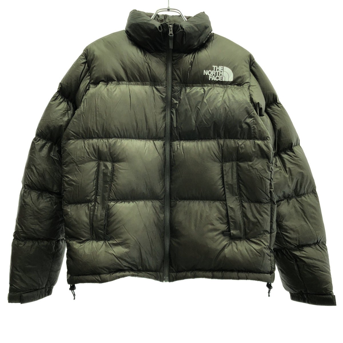 THE NORTH FACE ザノースフェイス NUPTSE JACKET 141 CUSTOMS ヌプシ カスタム 落ちこむ上衣 ND92100LAB カーキ ー 【中古】 ITK3JYRG1AXW