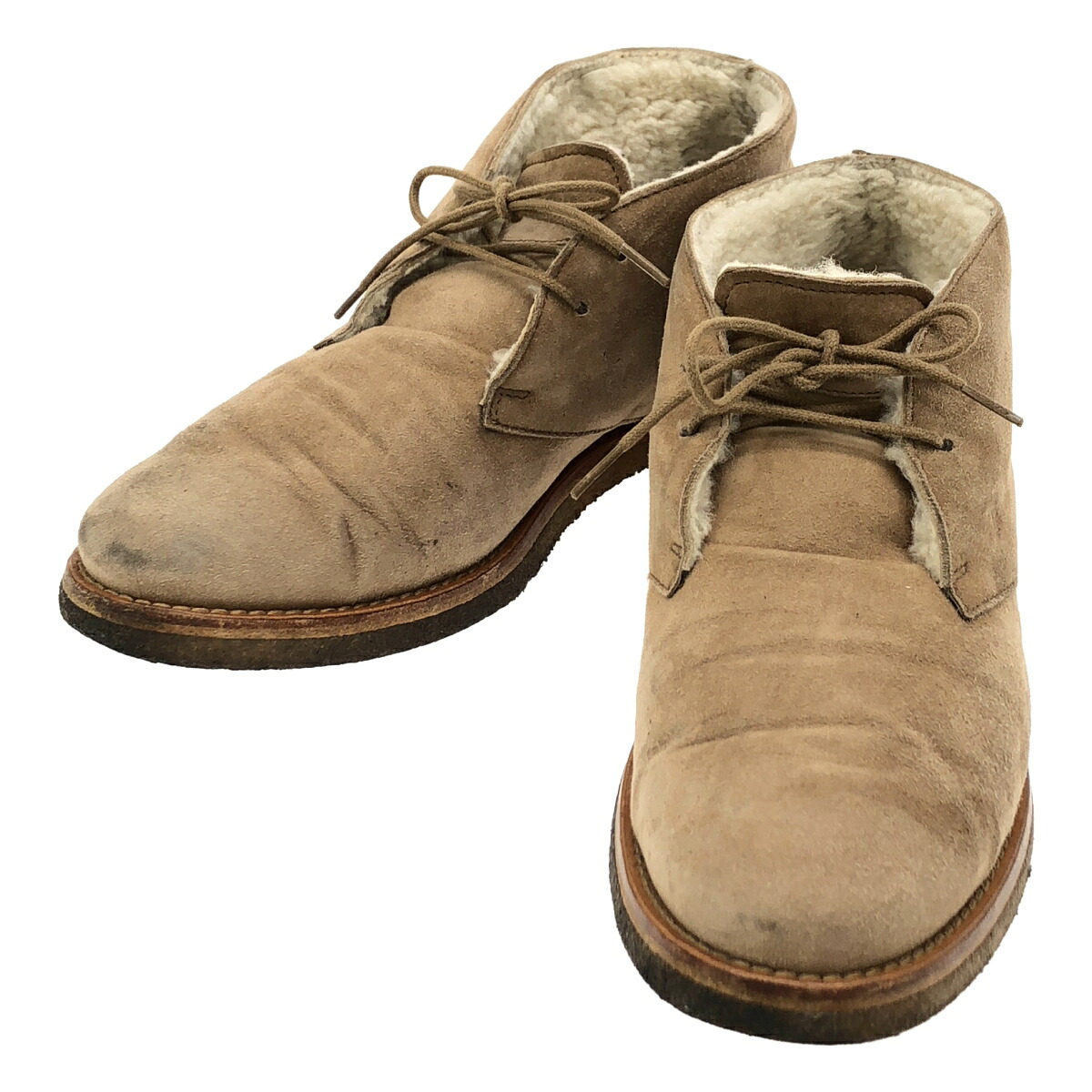 TOD’S トッズ ムートンチャッカブーツ  ベージュ 36 【中古】 ITRFUC149RVC