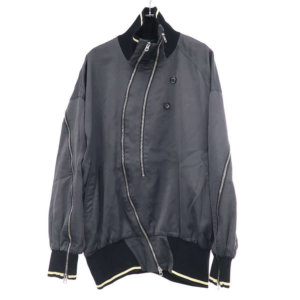 KIKO KOSTADINOV キコ コスタディノフ 24SS Sonia Jarket ジップデザインジャケット  薄墨色 36 【中古】 ITO4CDVN03BU