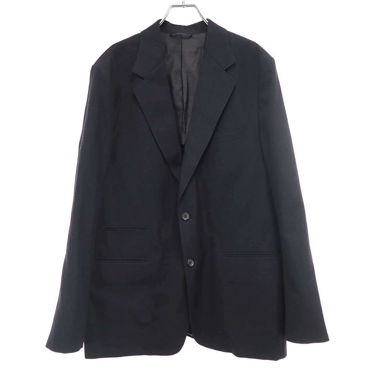 blurhms ブラームス 25AW Wool Gabardine 2B Jacket\u0026Wool Gabardine Trousers セットアップ背広 BHS25F003/BHS25F004 黒いこと 3/2 【中古】 IT55MW1I1G9U